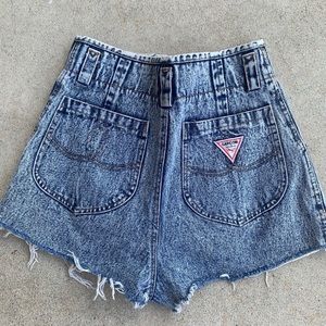 High Waisted Garçon Denim Shorts